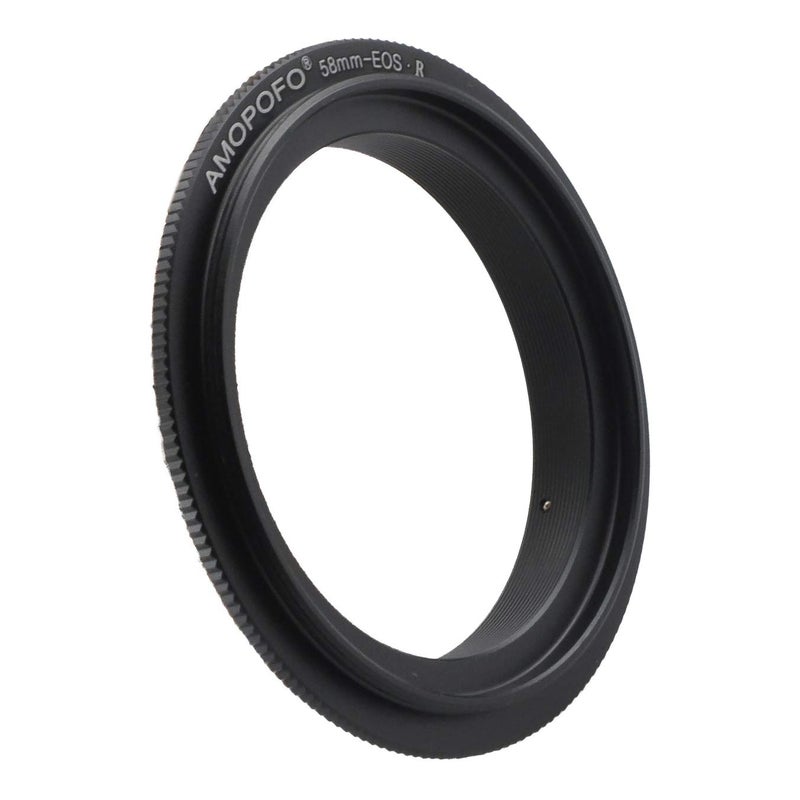 Amopofo 58mm to EOS R Filter Thread Macro Reverse Mount Adapter Ring,& for Canon EF R Full Famer Camera - Image 2